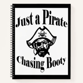 ただの海賊の追いかけ戦利品 – ブラック顔 ノートブック