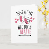ただの演劇が大好きな女の子 | 演劇愛好家 カード (黄色い花)
