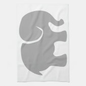 ただの灰色の象 キッチンタオル (縦)