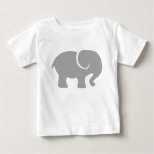 ただの灰色の象 ベビーTシャツ