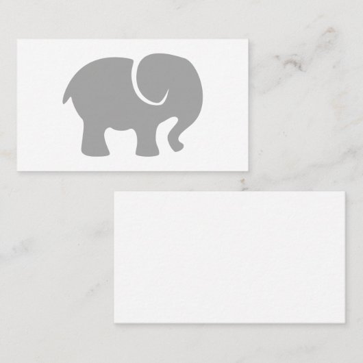 ただの灰色の象 名刺 (正面/裏面)