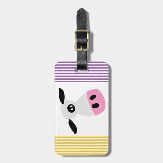 ただの牛 ラゲッジタグ (正面縦)