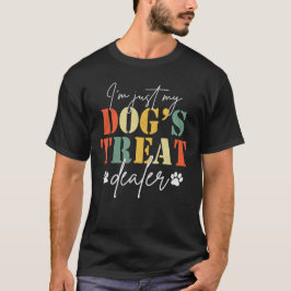 ただの犬のおやつ販売人 おもしろ犬パロディギフト Tシャツ