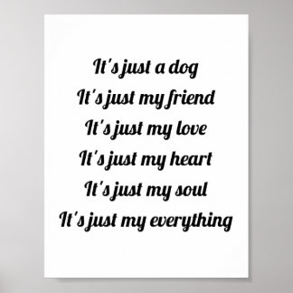 ただの犬のポスターだ ポスター