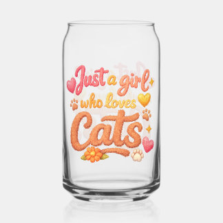 ただの猫好きの女の子。 ガラス缶