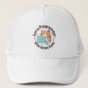 ただの猫好きプログラマー キャップ