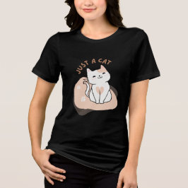 ただの猫 かわいい猫好き トライブレンドTシャツ