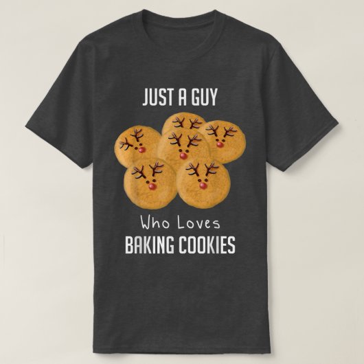 ただの男でベーキングベーキングCookie Tシャツ (デザイン正面)