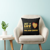 ただの男でmacとチーズが大好き クッション (椅子)