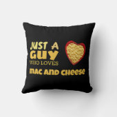 ただの男でmacとチーズが大好き クッション (裏面)
