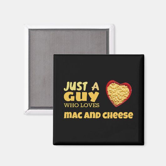 ただの男でmacとチーズが大好き マグネット (正面/裏面)