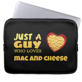 ただの男でmacとチーズが大好き ラップトップスリーブ