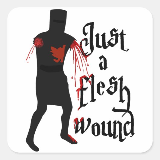 ただの皮肉の傷 スクエアシール (正面)