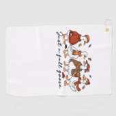 ただの秋グース特大Tシャツ ゴルフタオル (横)