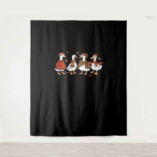 ただの秋グース特大Tシャツ タペストリー (正面)