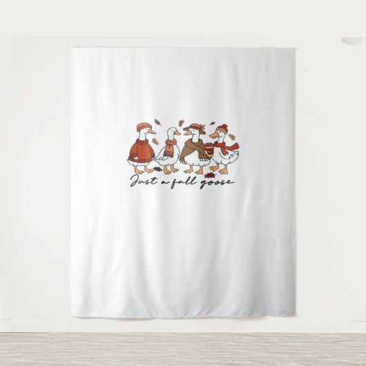 ただの秋グース特大Tシャツ タペストリー (正面)