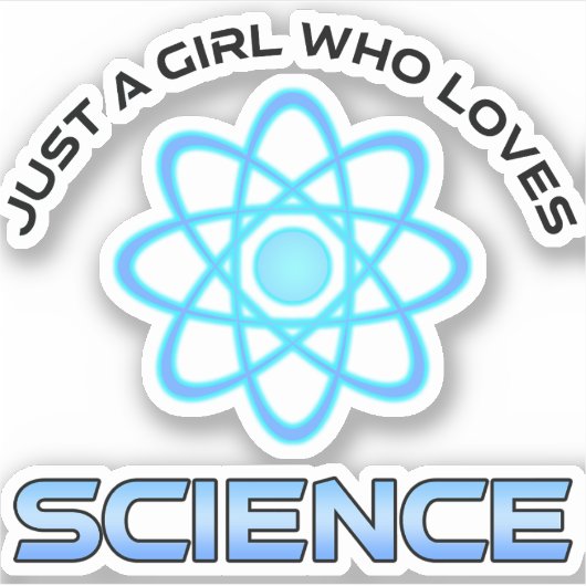 ただの科学好きな女の子 シール (正面)