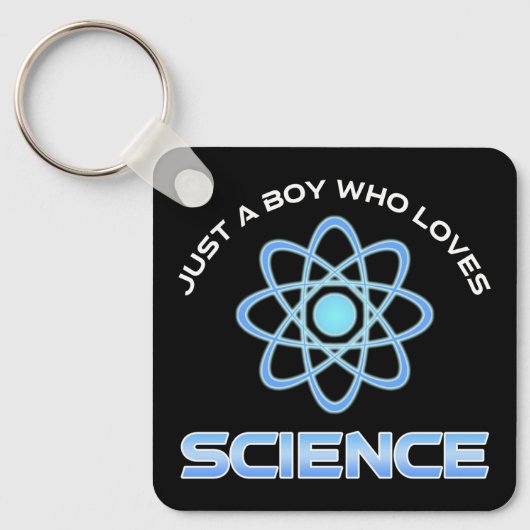 ただの科学好きな少年 キーホルダー (正面)