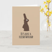 ただの肉の傷だ元気になれ カード (黄色い花)