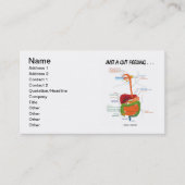 ただの腸感じだ。. (消化器系ユーモア) 名刺 (正面)