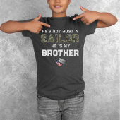 ただの船乗りではない兄の軍隊ネイビードッグラベル Tシャツ