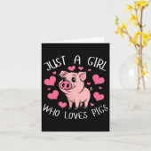 ただの豚が好きな女の子 ピンクハート キッズ ガールズ W カード (黄色い花)
