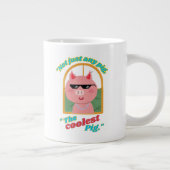 ただの豚じゃない、最もクールな豚 ジャンボコーヒーマグカップ (右)