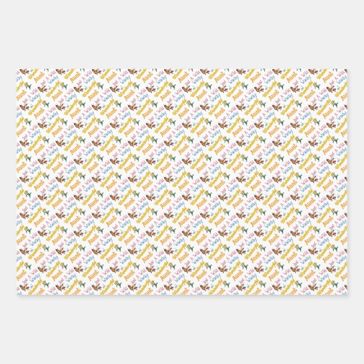 ただの野生の変わった素晴らしい叔母だ ラッピングペーパーシート (正面)