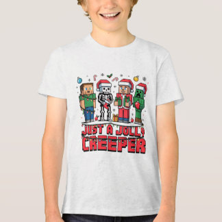 ただの陽気なクリーパー ゲーム パーティーTシャツ トライブレンドTシャツ