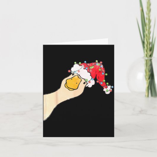 ただの陽気なバカ鳥 面白い 馬鹿鳥 サンタ クリスマス カード (正面)