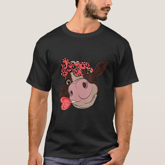 ただの面白い牛 Tシャツ (正面)