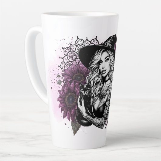 ただの魔女 カフェラテマグ (左アングル)