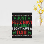 ただのFeliz Navi だよ。だって、パパがいないのなんて、醜いXmasよ。 カード (黄色い花)