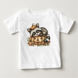 ただぶらぶらと、眠たげなアライグマ ベビーTシャツ
