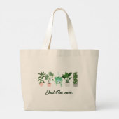 ただもうひとつ植物を Funny Tote Bag ラージトートバッグ (裏面)