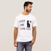 ただもう一匹の猫Tシャツ 楽しい 猫好き ギフト 可愛い Tシャツ (正面フル)