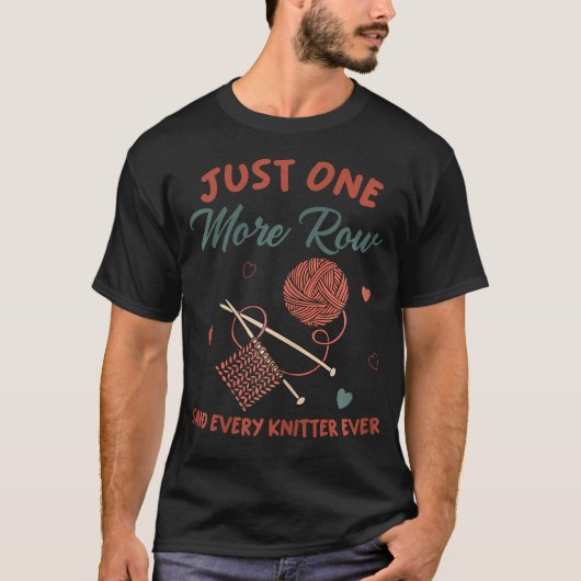 ただもう1段面白い編み物 Tシャツ (正面)