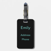 ただカラフルのタンポポを吸う ラゲッジタグ (裏面縦)