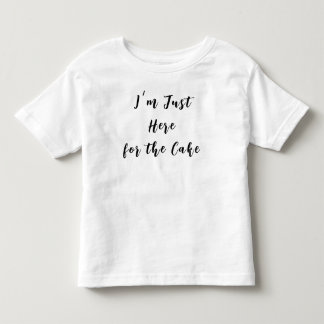 ただケーキ目当てです トドラーTシャツ
