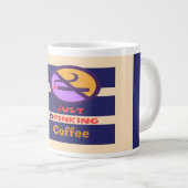 ただコーヒーを飲む ジャンボコーヒーマグカップ (正面右)