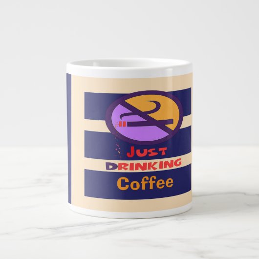 ただコーヒーを飲む ジャンボコーヒーマグカップ (正面)