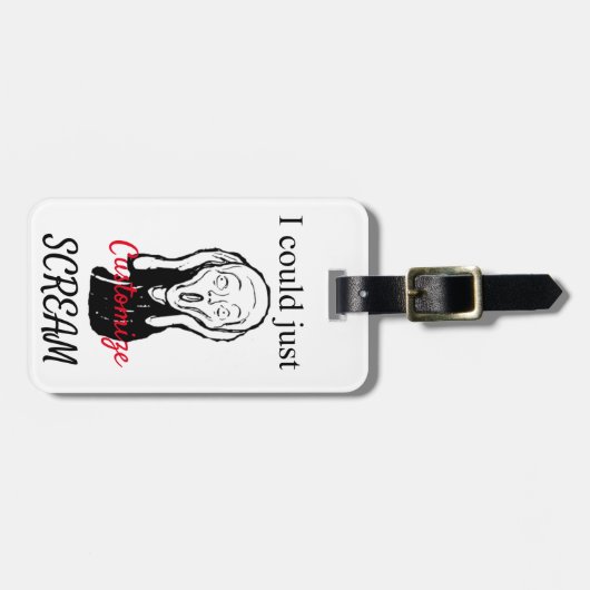 ただサンダーを叫ぶことができる_Cove ラゲッジタグ (正面横)