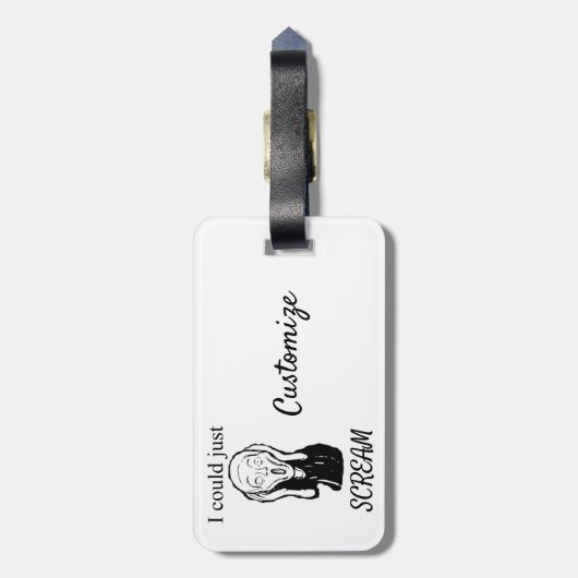 ただサンダーを叫ぶことができる_Cove ラゲッジタグ (裏面縦)