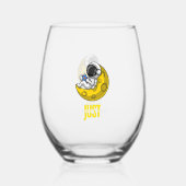 ただバイビングの宇宙。 ステムなしワイングラス (正面)