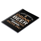 ただビールを飲んで柴犬と一緒に過ごしたい ノートブック (左側)