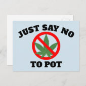 ただポットはがきにノーと言う ポストカード (正面/裏面)