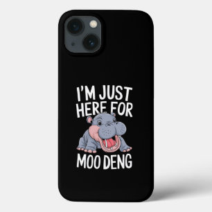 ただムーデングの可愛い赤ちゃんカバのためにここに来た iPhone 13ケース