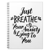 ただ不安を抱えてノートに嘘をついている ノートブック (正面)