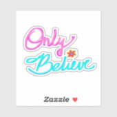 「ただ信じなさい」クリスチャンの名言 シール (シート)