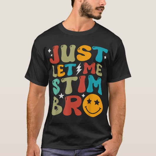 ただ刺激させてくれ兄弟 子供 自閉症啓発 Tシャツ (正面)